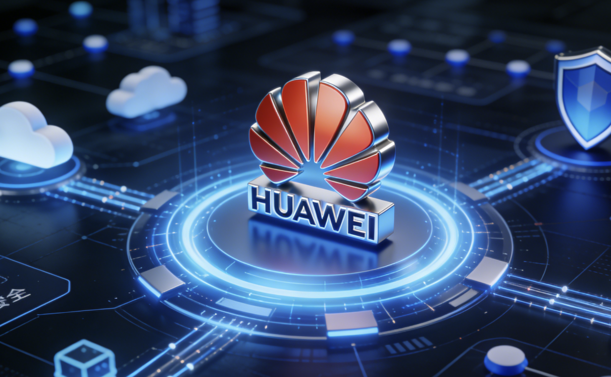 Abstract tech artwork depicting Huawei Xinghe SASE’s Tolly Group certification