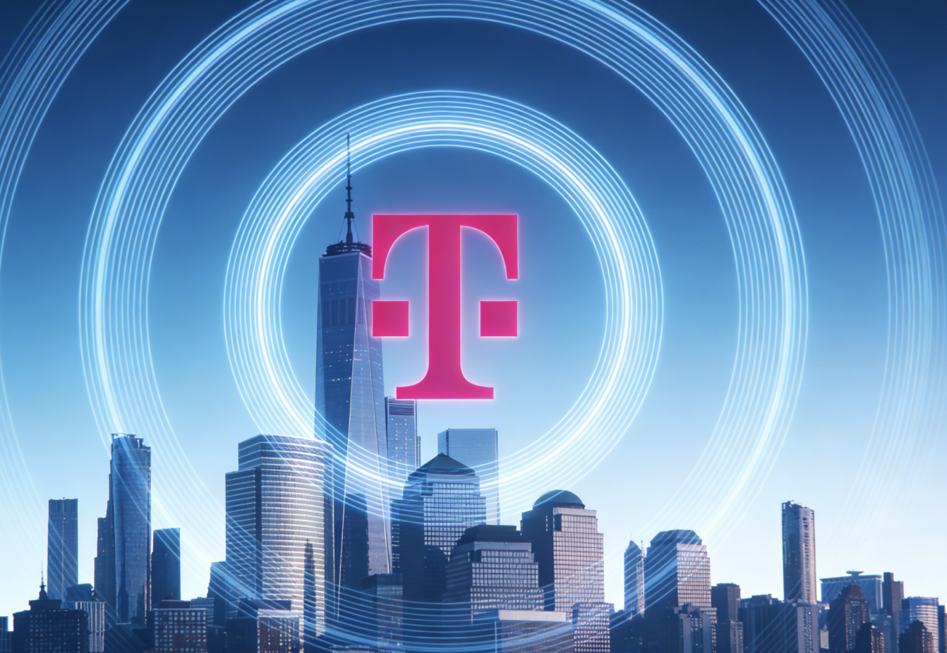 Tech-themed artwork representing T-Mobile’s strategic focus on fixed wireless as the foundation of its broadband services