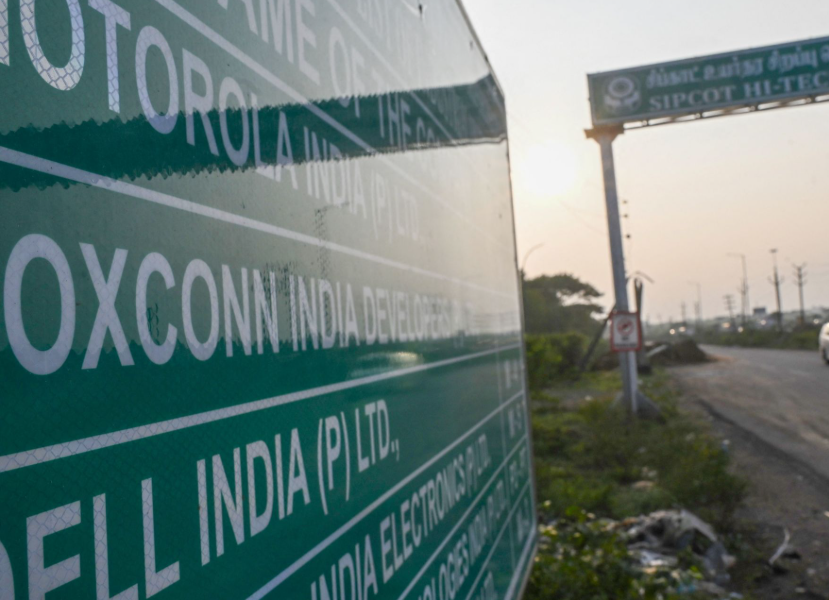A-wide-shot-of-an-iPhone-assembly-line-at-an-Indian-electronics-factory