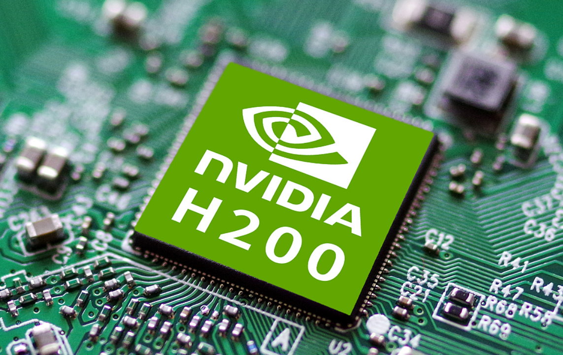 Close-up-of-Nvidia-H200-or-similar-AI-GPUs