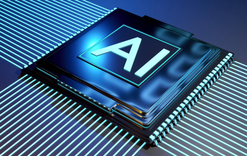 Close-up-of-advanced-AI-semiconductor-chip-used-for-machine-learning