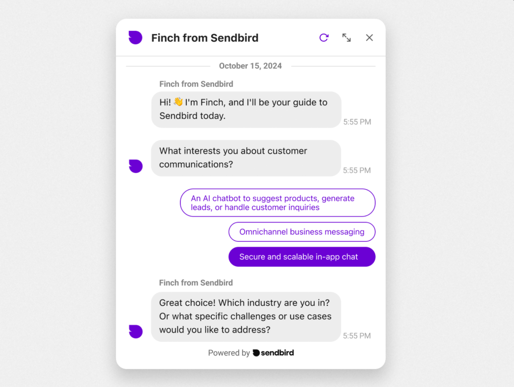 AI-chatbot-interface-responding-to-users-on-social-media-platform