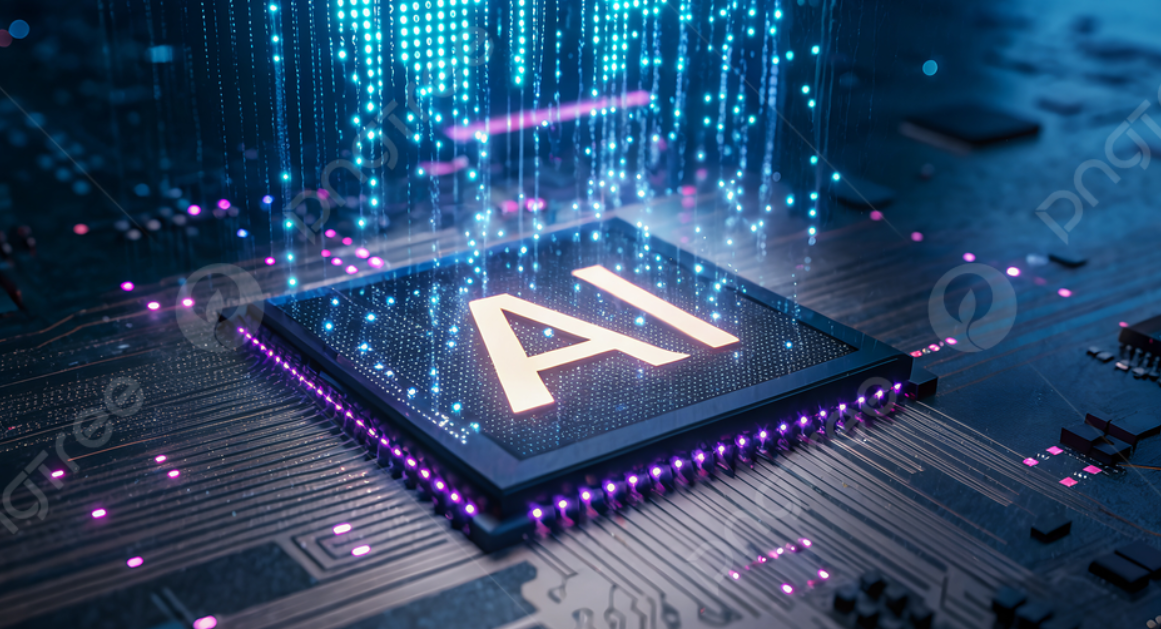 Glowing-AI-semiconductor-chip-powering-high-performance-data-center-servers