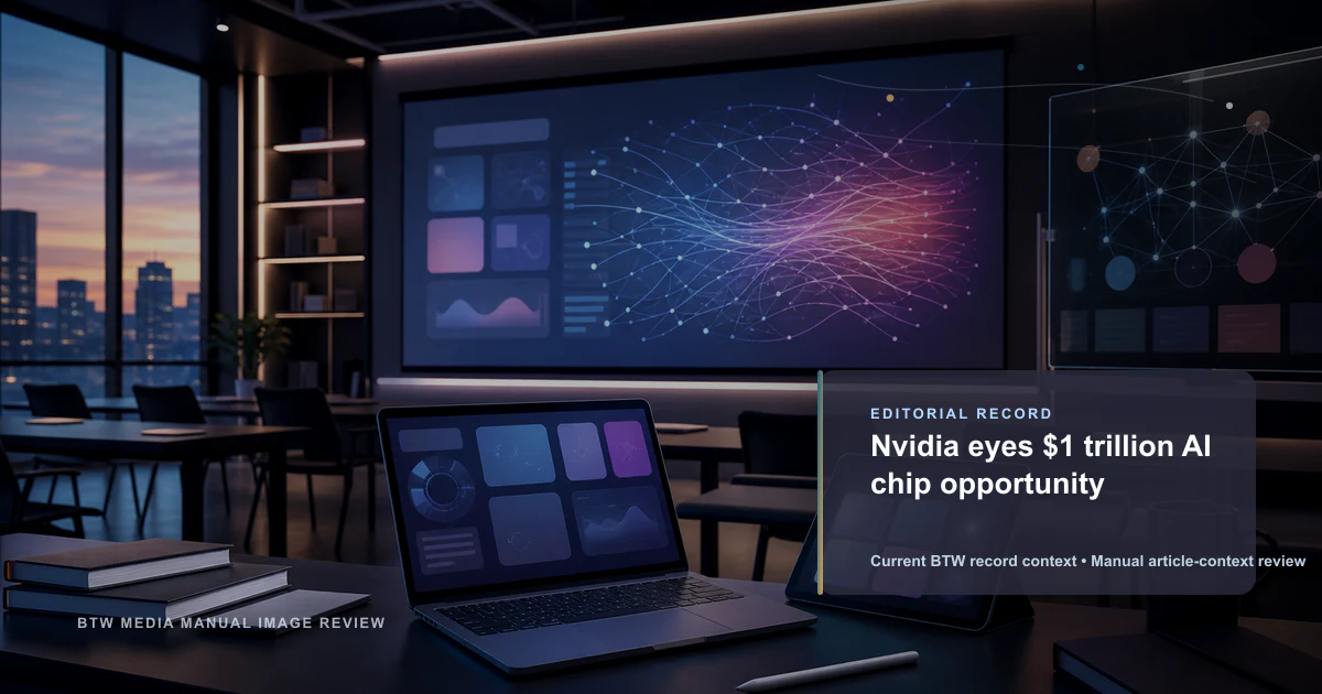 Nvidia prevé una oportunidad de 1 billón de dólares en chips de IA
