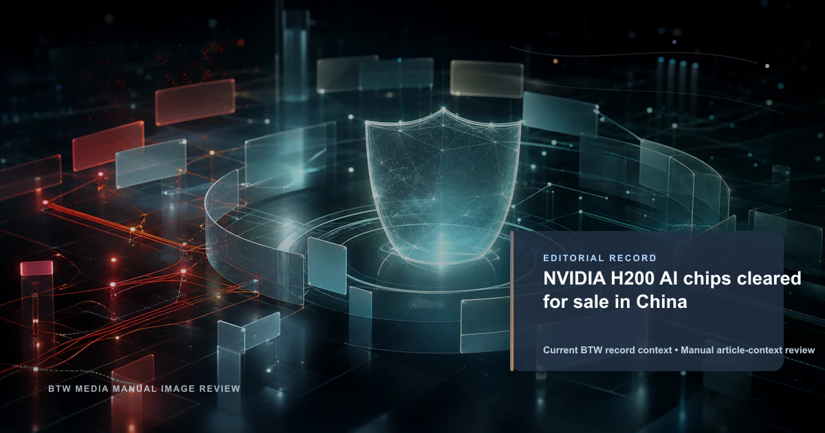 NVIDIA H200 AI chips cleared for sale in China reviewed editorial briefing visual