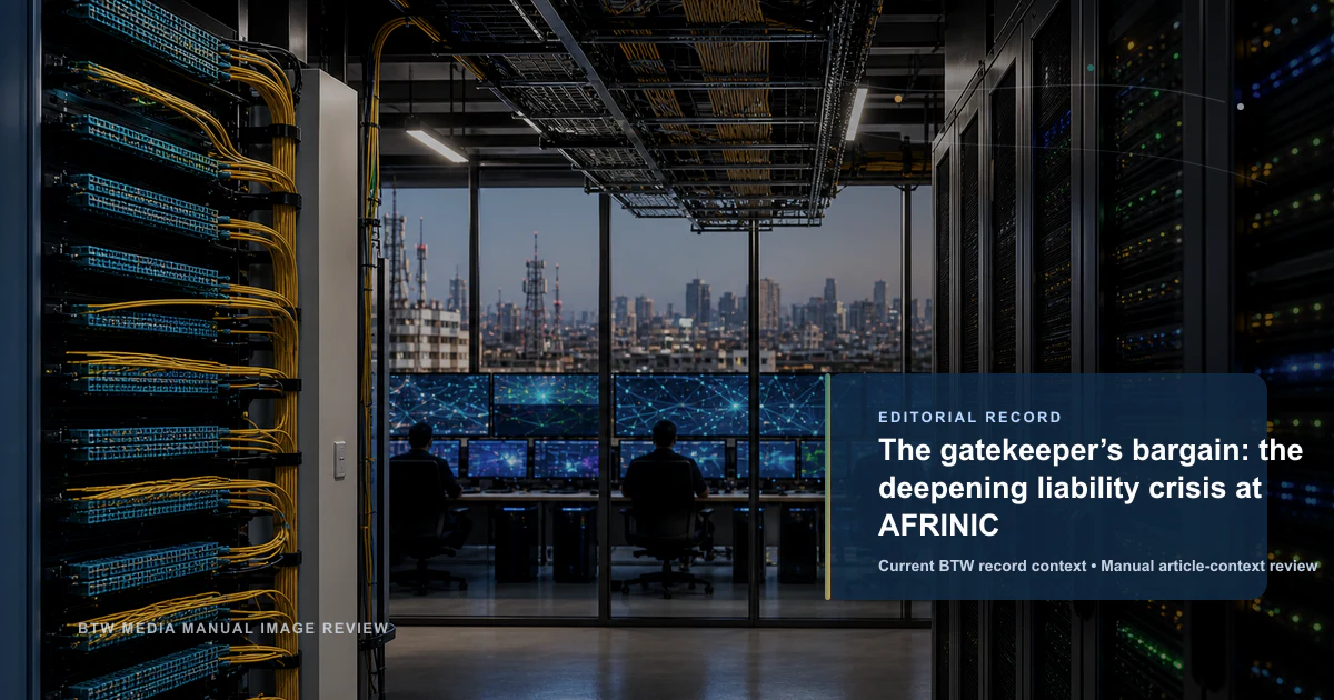 The gatekeeper’s bargain: the deepening liability crisis at AFRINIC