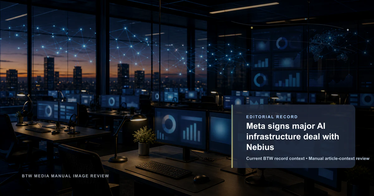 Meta signe un accord majeur d'infrastructure IA avec Nebius