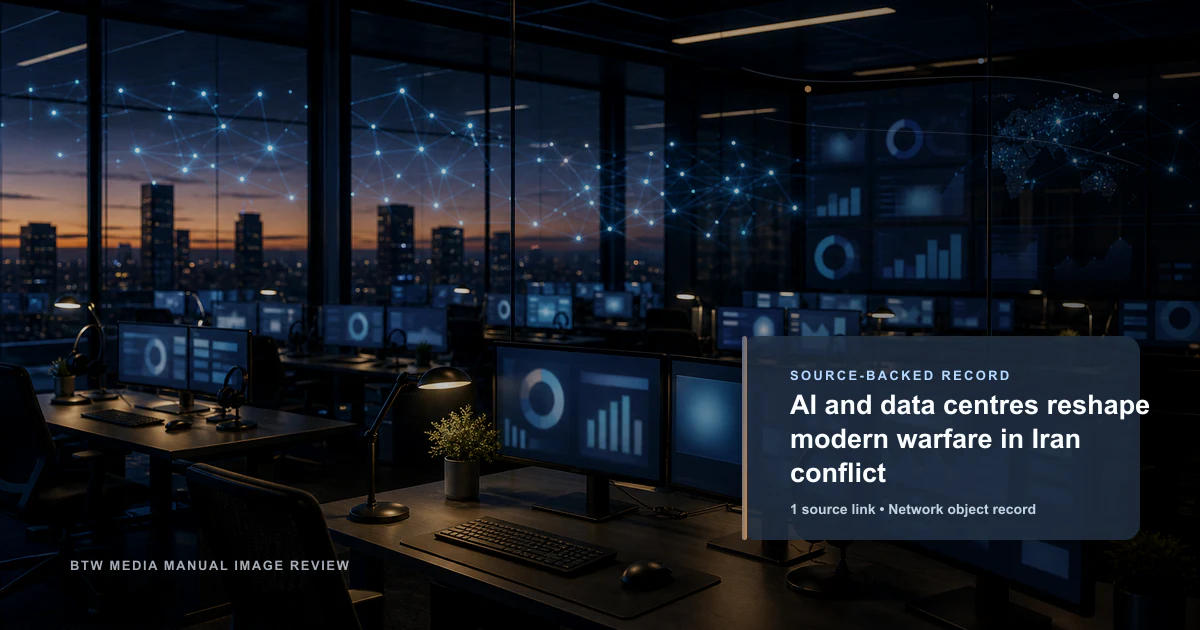 AI and data centres reshape modern warfare in Iran conflict