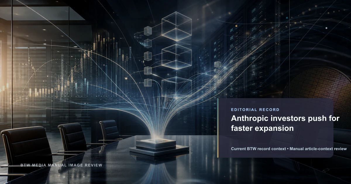 Inversores de Anthropic presionan por una expansión más rápida