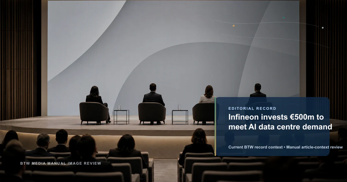 Infineon invierte 500 millones de euros para satisfacer la demanda de centros de datos de IA