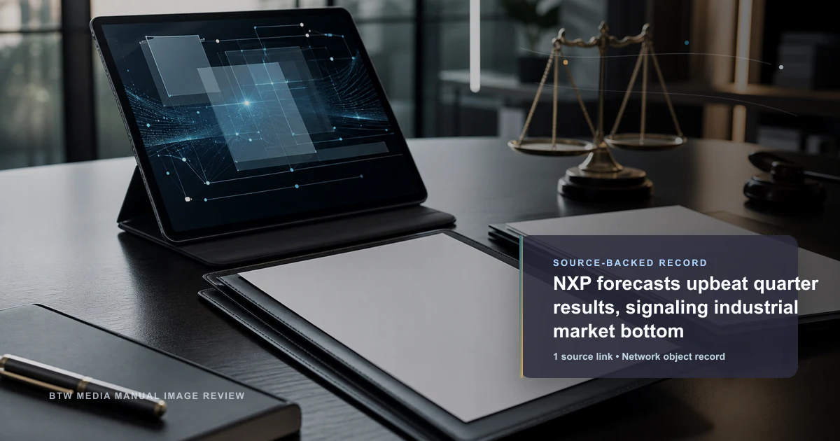 NXP prévoit des résultats trimestriels optimistes, signalant un creux du marché industriel