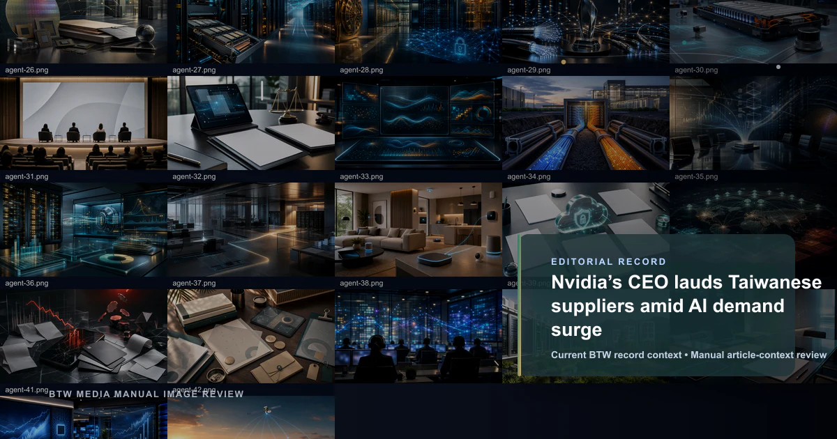 Le PDG de Nvidia salue les fournisseurs taïwanais face à la demande d'IA
