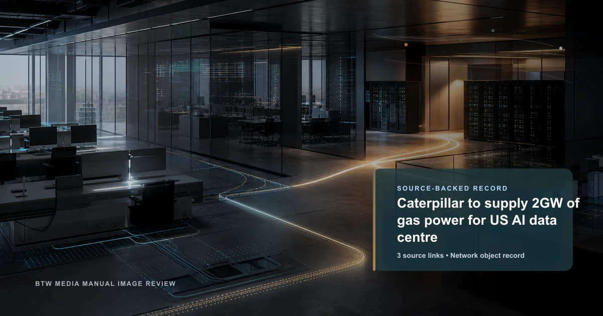 Caterpillar fournira 2 GW de production électrique au gaz pour un centre de données IA américain