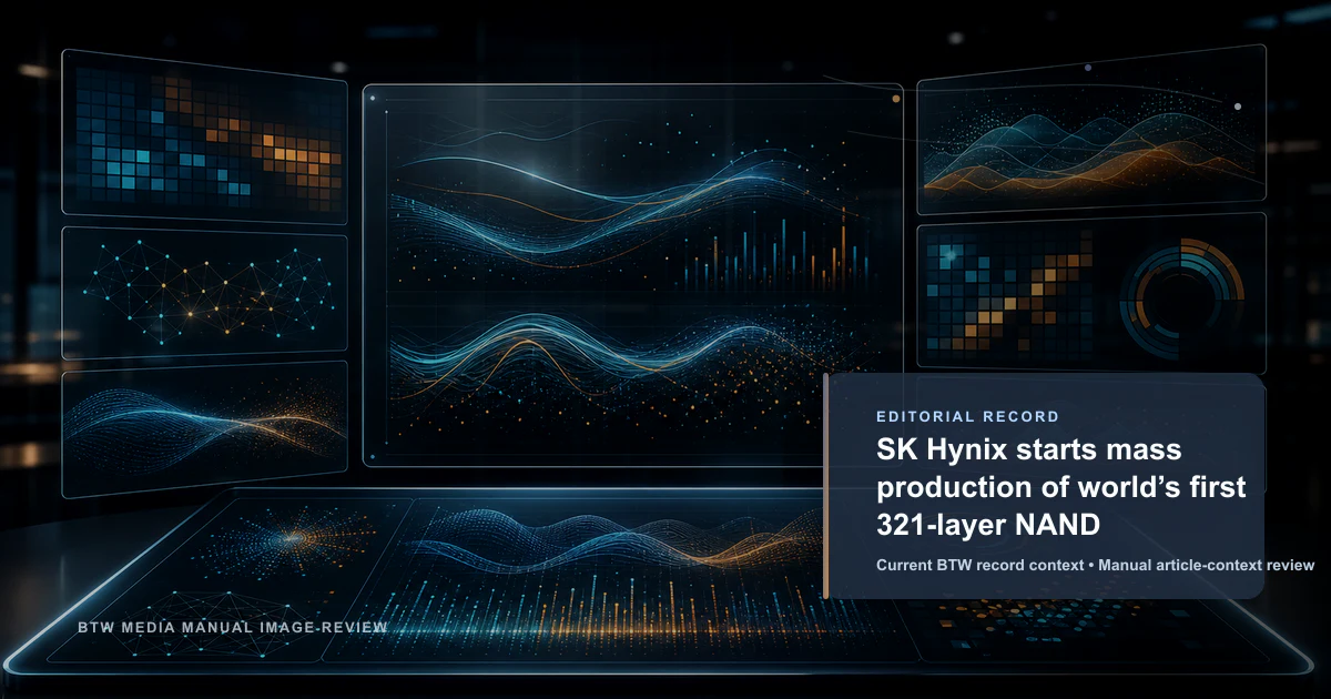 SK Hynix lance la production en série du premier NAND 321 couches au monde