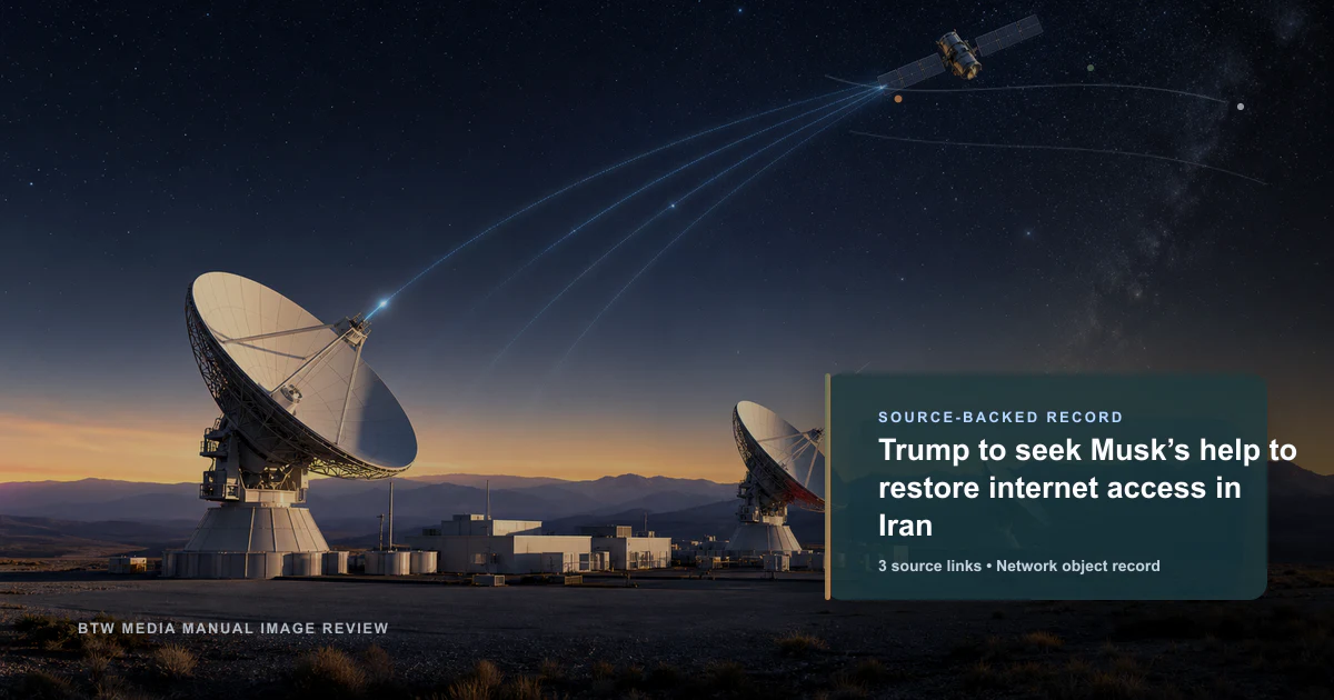 Trump demande l'aide de Musk pour rétablir l'Internet en Iran