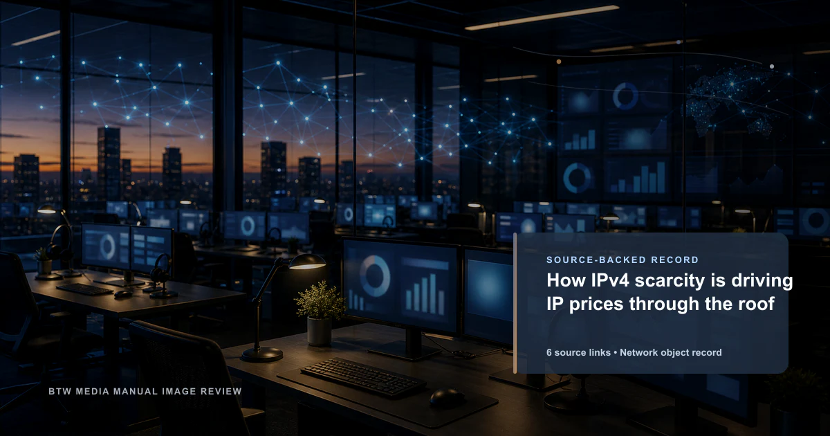Comment la rareté des adresses IPv4 fait grimper les prix des IP