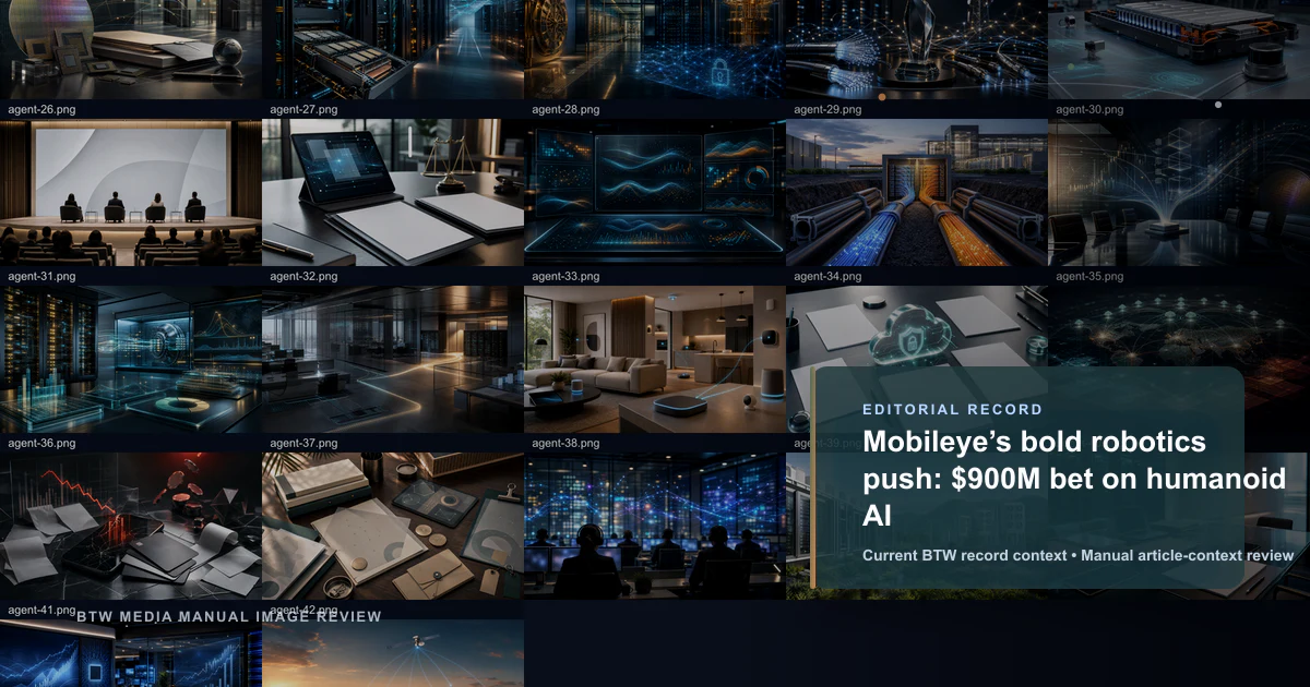 Mobileye’s bold robotics push: $900M bet on humanoid AI