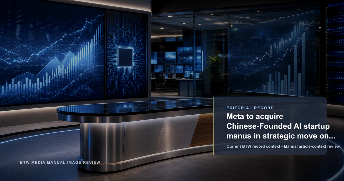 Meta acquiert Manus, une startup d'IA d'origine chinoise, pour accélérer sa stratégie d'intelligence artificielle avancée