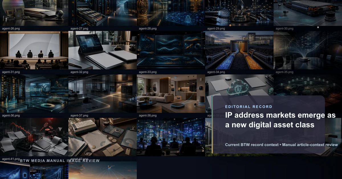 IP address markets emerge as a new digital asset class