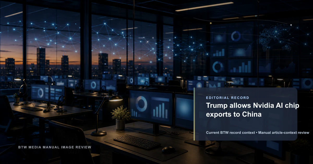 Trump autorise les exportations de puces IA Nvidia vers la Chine