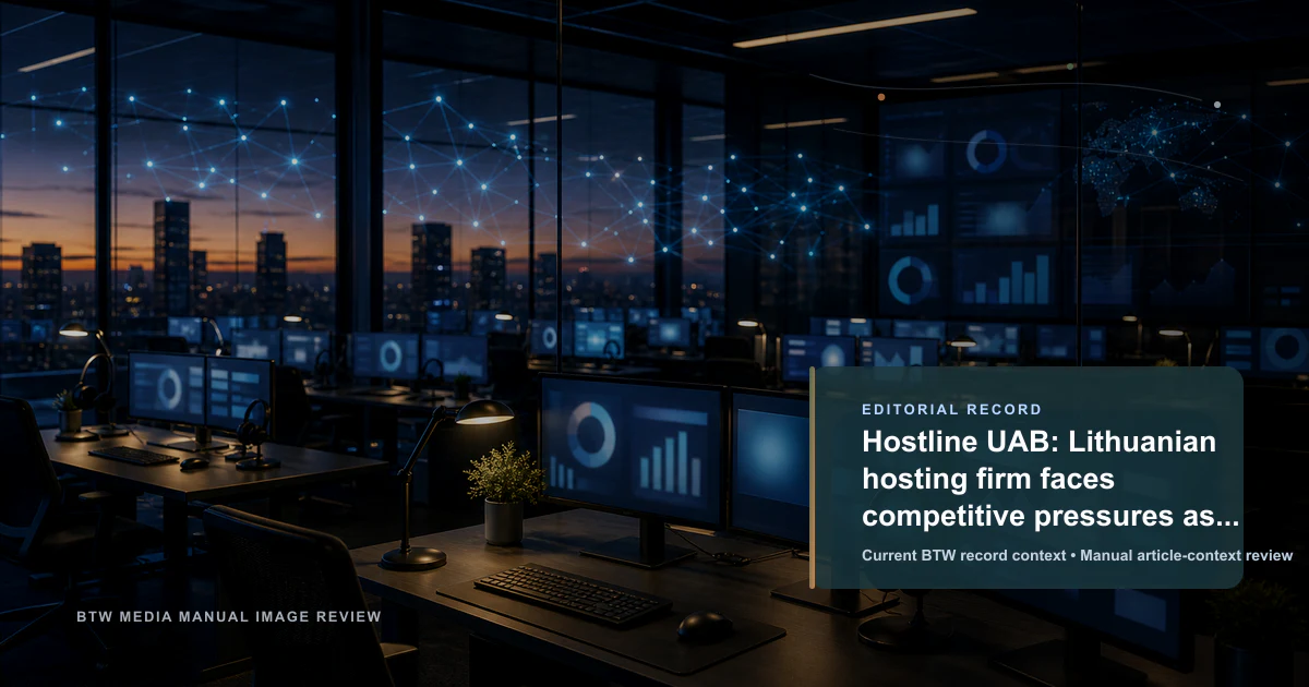Hostline UAB: empresa lituana de hosting enfrenta presiones competitivas globales