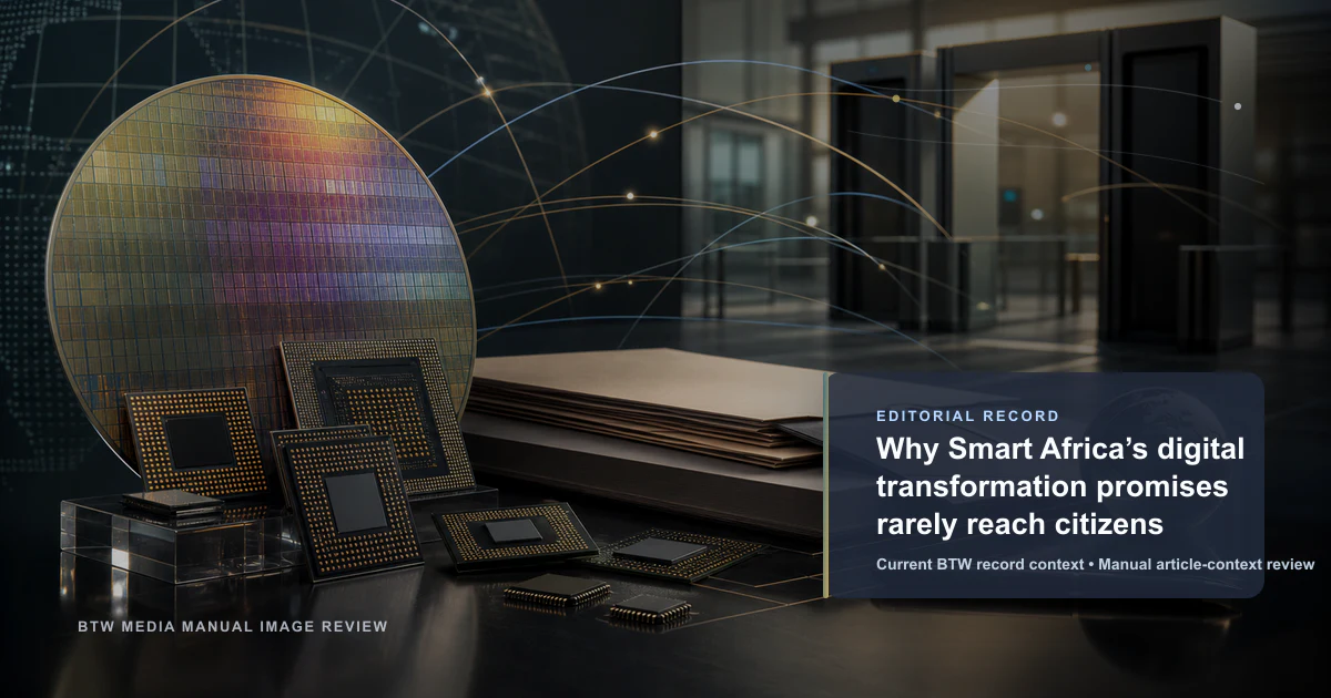 Why Smart Africa’s digital transformation promises rarely reach citizens reviewed editorial briefing visual