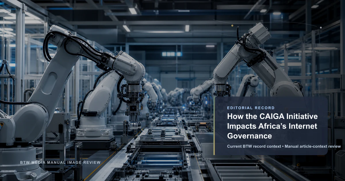 How the CAIGA Initiative Impacts Africa’s Internet Governance reviewed editorial briefing visual