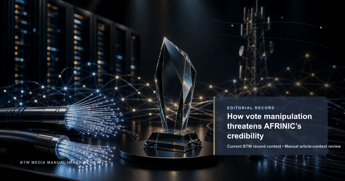 How vote manipulation threatens AFRINIC’s credibility reviewed editorial briefing visual