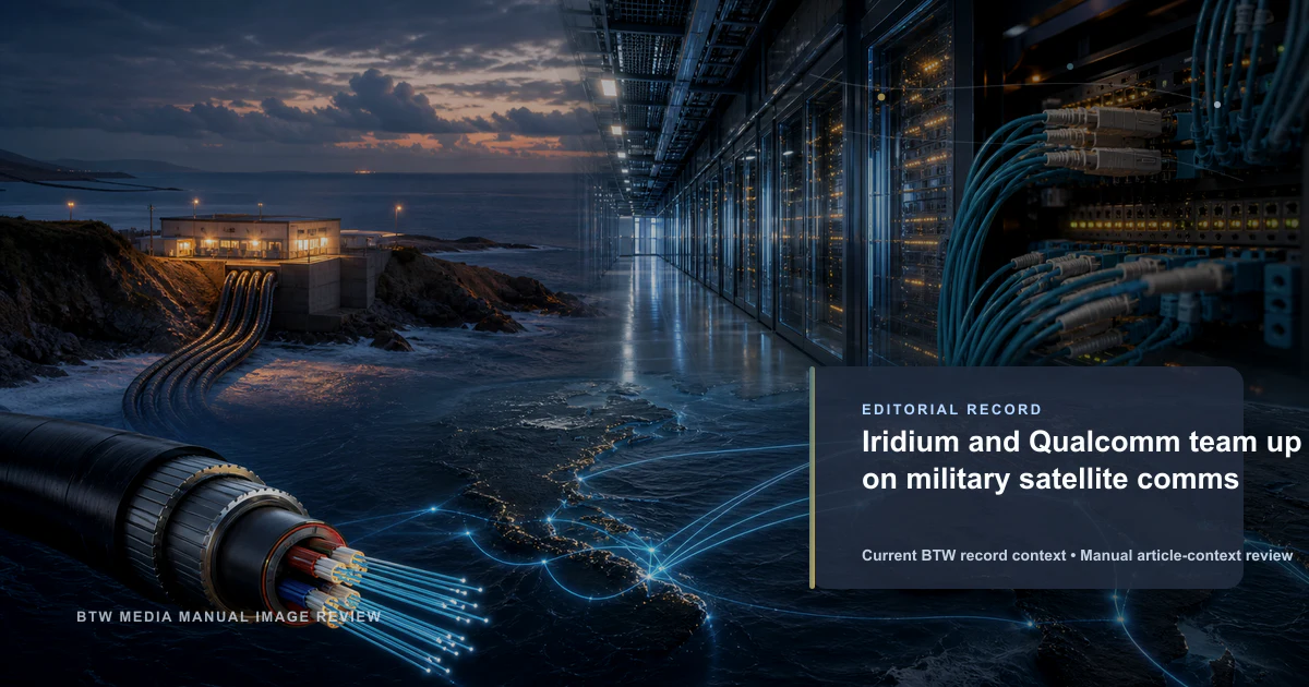 Iridium and Qualcomm team up on military satellite comms reviewed editorial briefing visual