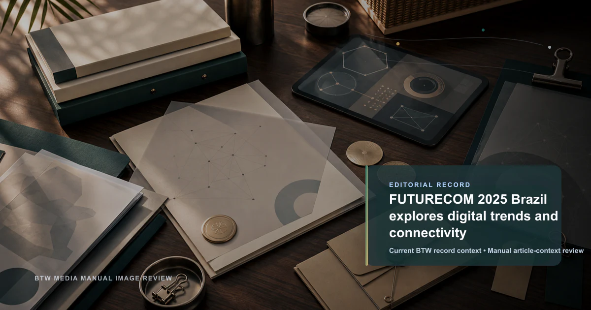 FUTURECOM 2025 Brazil explores digital trends and connectivity reviewed editorial briefing visual