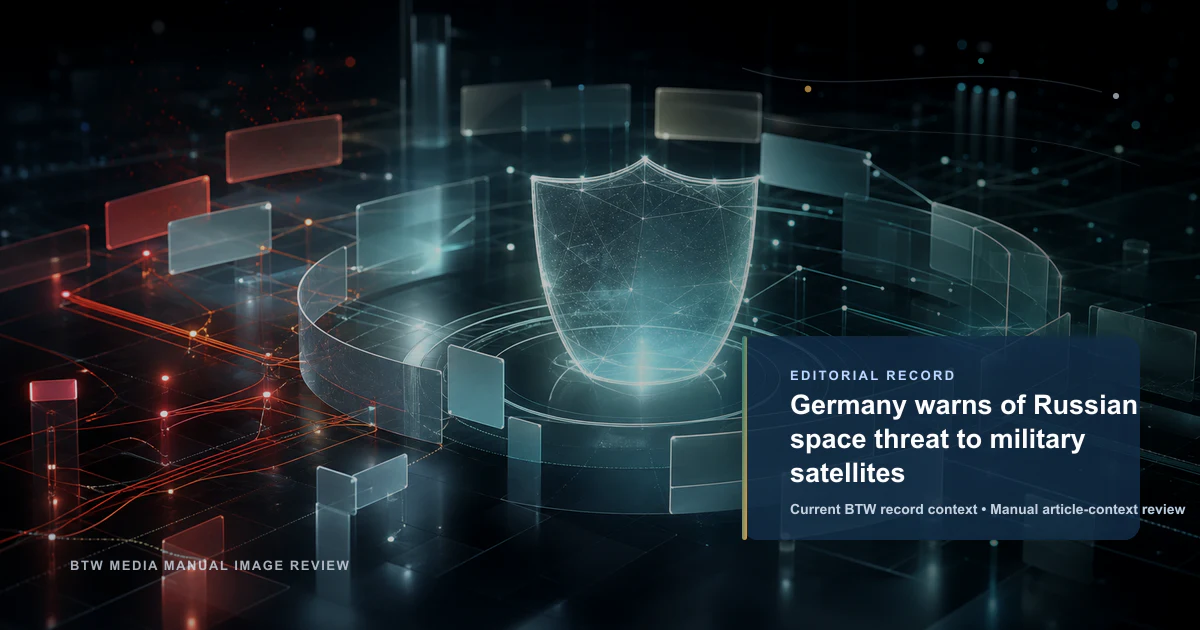 Germany warns of Russian space threat to military satellites