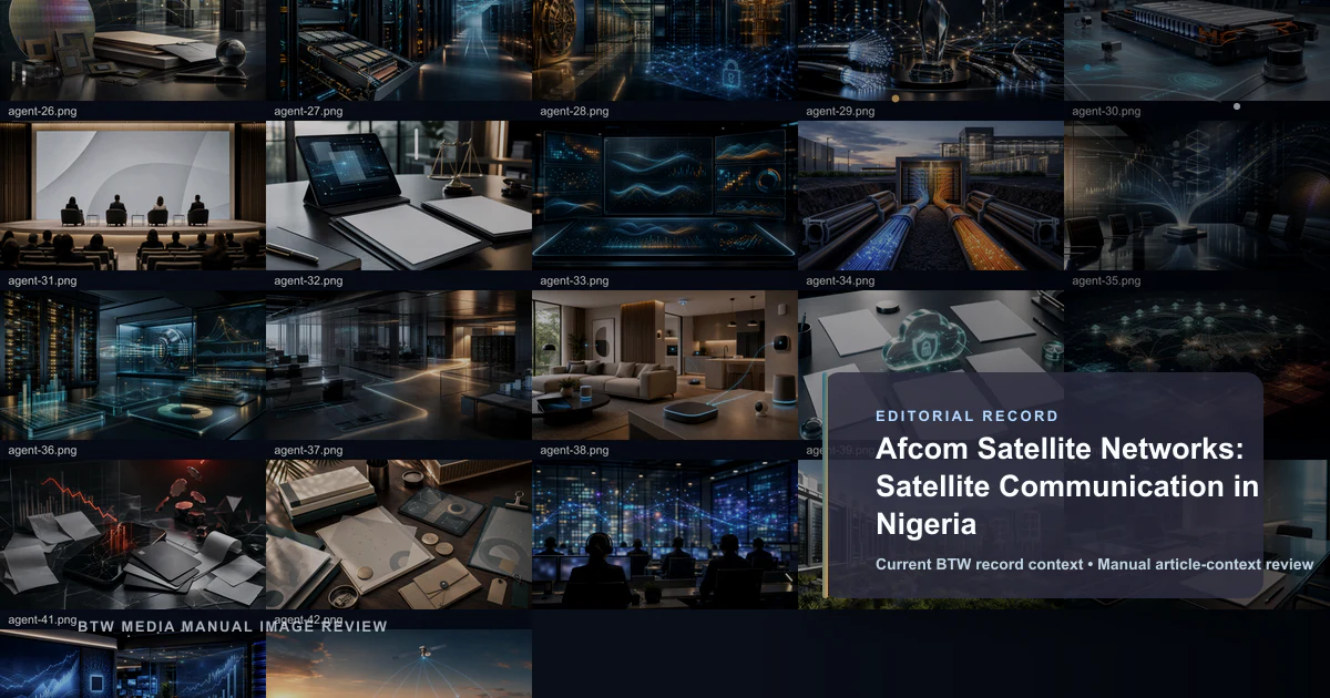 Afcom Satellite Networks : Communication par satellite au Nigéria