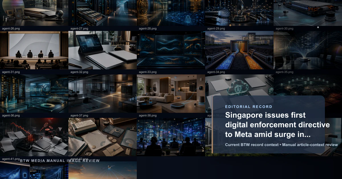 Singapore issues first digital enforcement directive to Meta amid surge in impersonation scams