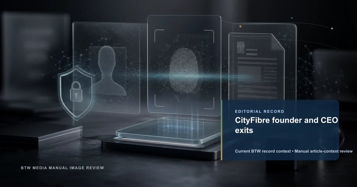 CityFibre: départ du fondateur et PDG