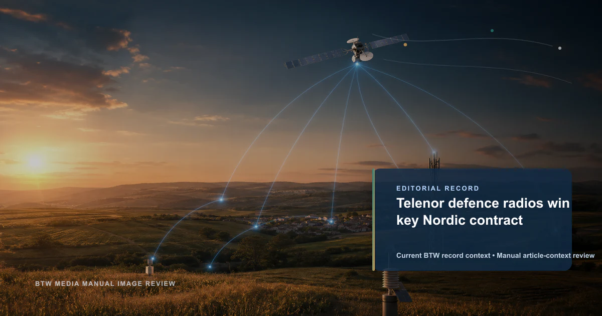 Radios de defensa de Telenor ganan contrato nórdico clave