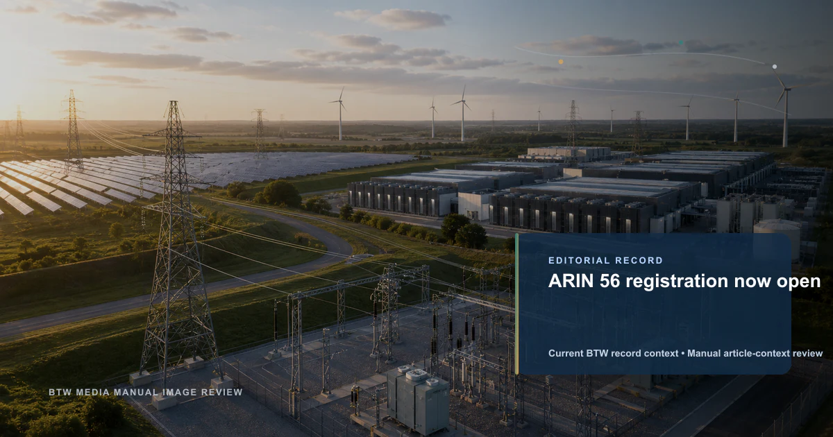 Inscriptions ARIN 56 désormais ouvertes