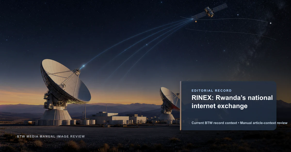 RINEX: Punto de intercambio de internet de Ruanda