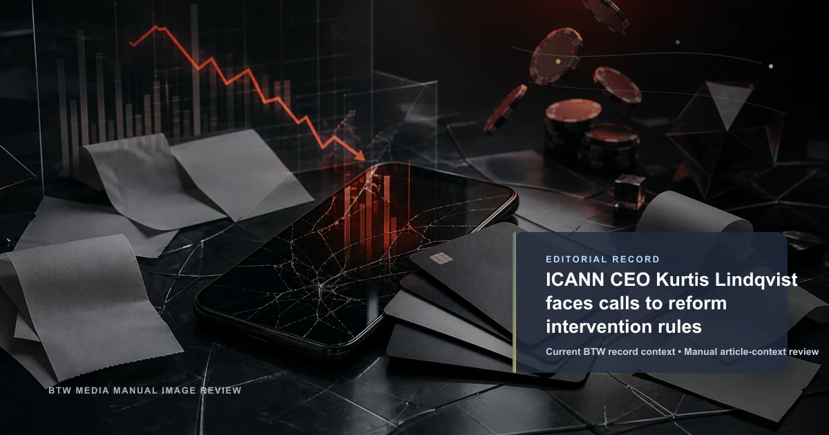 Le PDG de l'ICANN Kurtis Lindqvist face aux appels à réformer les règles d'intervention