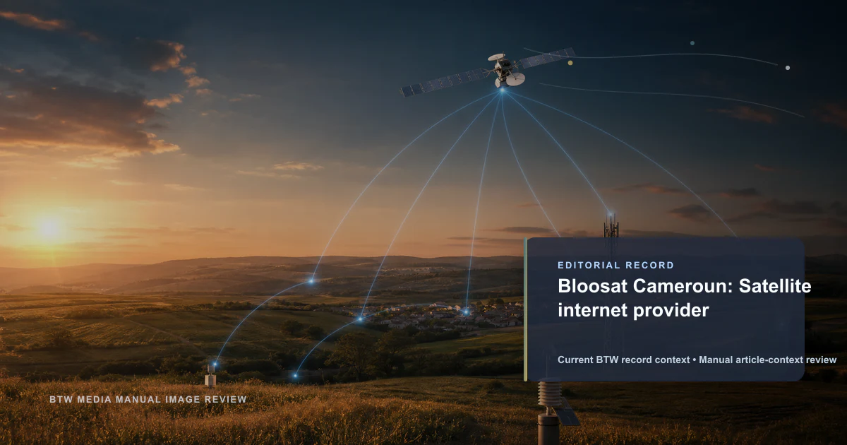 Bloosat Camerún: Proveedor de internet satelital