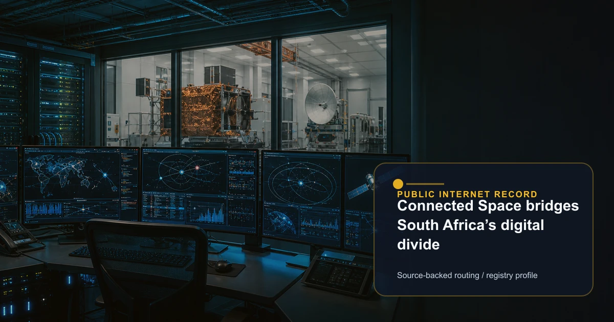 Connected Space bridges South Africa’s digital divide public internet infrastructure profile editorial visual