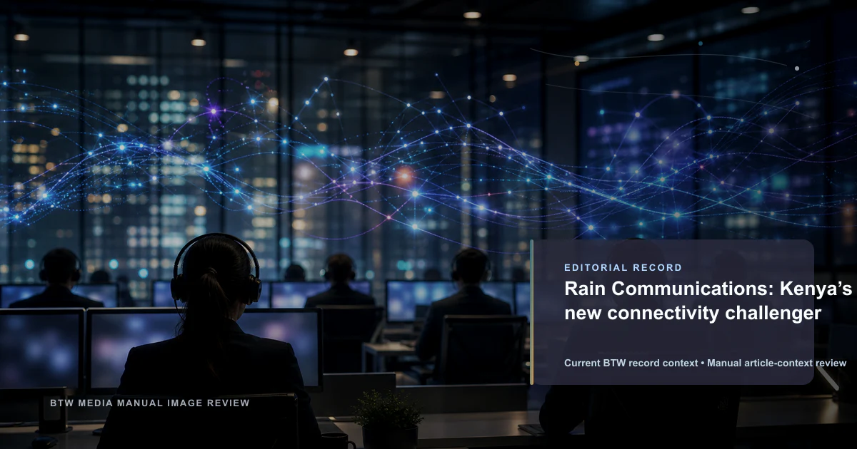 Rain Communications : le nouveau challenger de la connectivité au Kenya