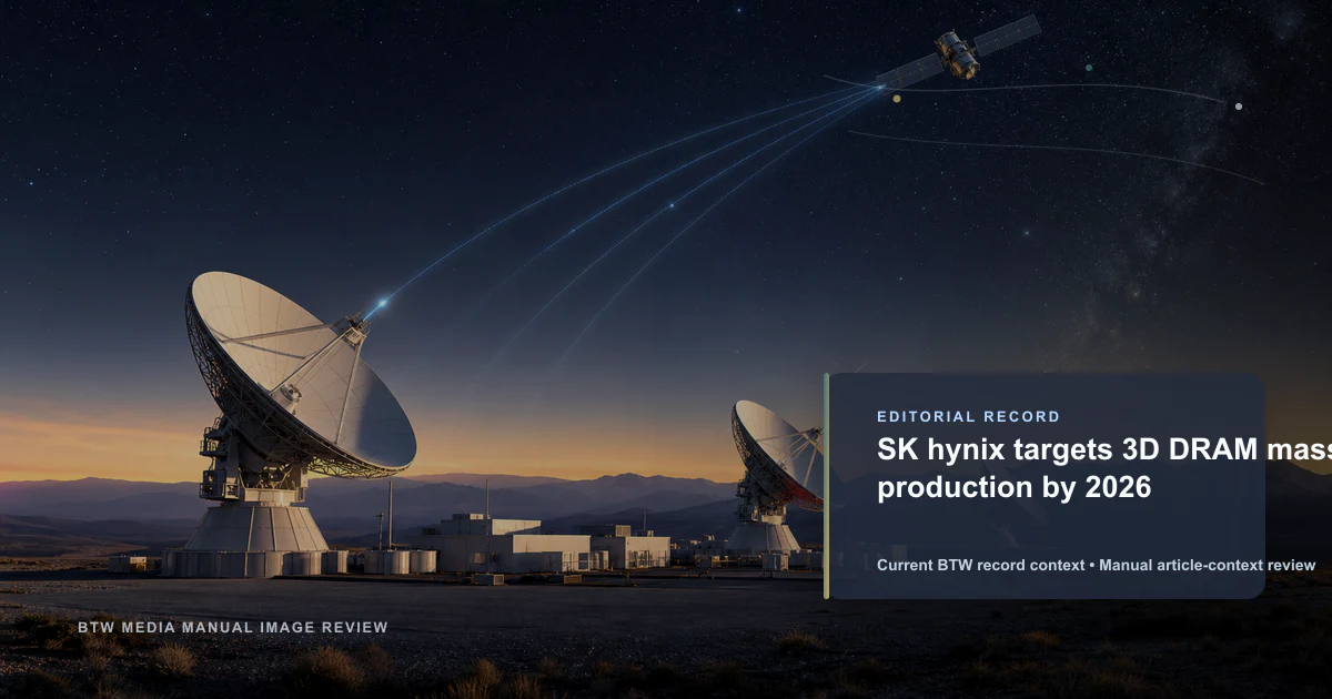 SK hynix vise la production de masse de DRAM 3D d'ici 2026
