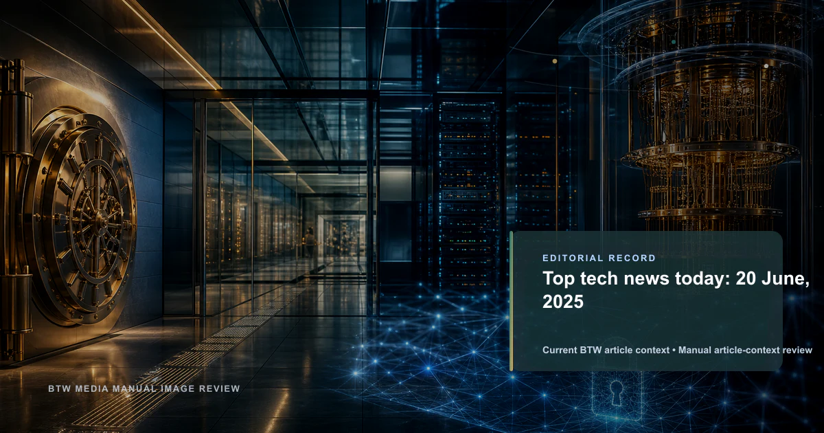 Actualités tech du jour : 20 juin 2025