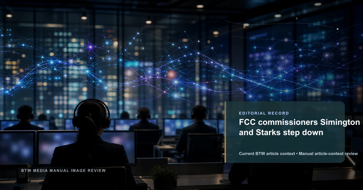 Les commissaires de la FCC Simington et Starks démissionnent
