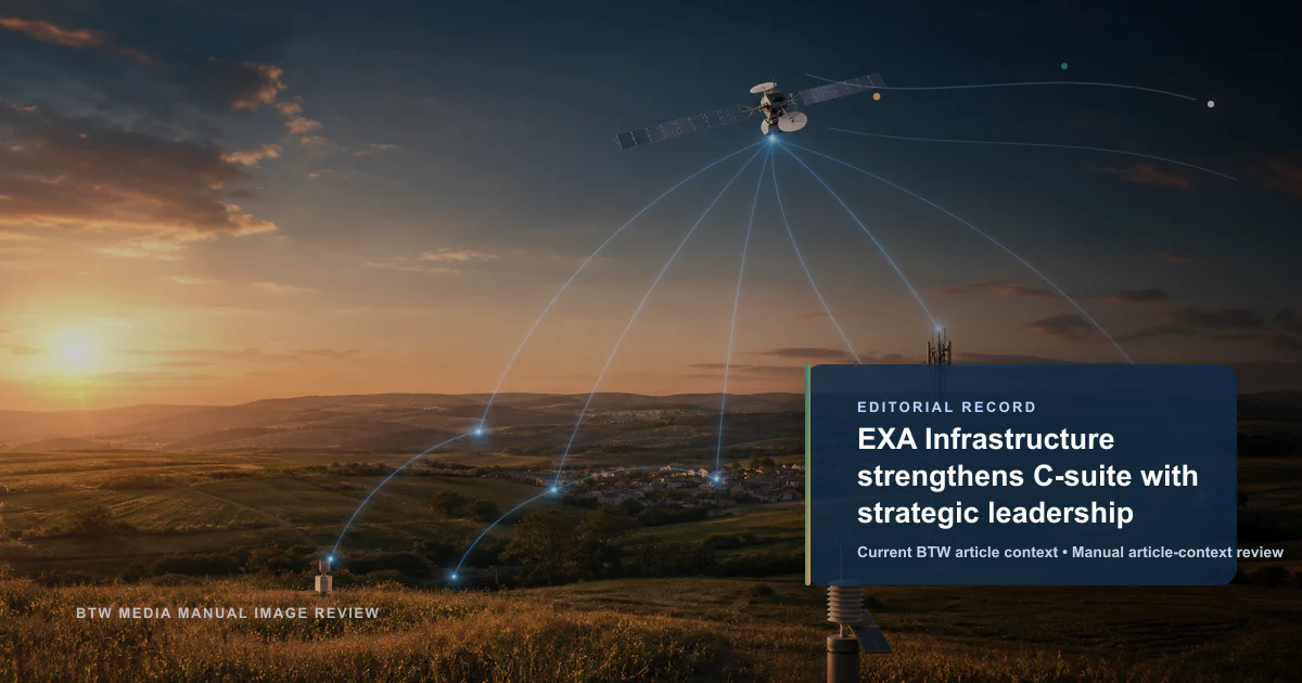 EXA Infrastructure strengthens C-suite with strategic leadership reviewed editorial briefing visual