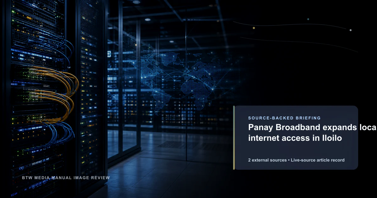 Panay Broadband expands local internet access in Iloilo source-backed briefing visual