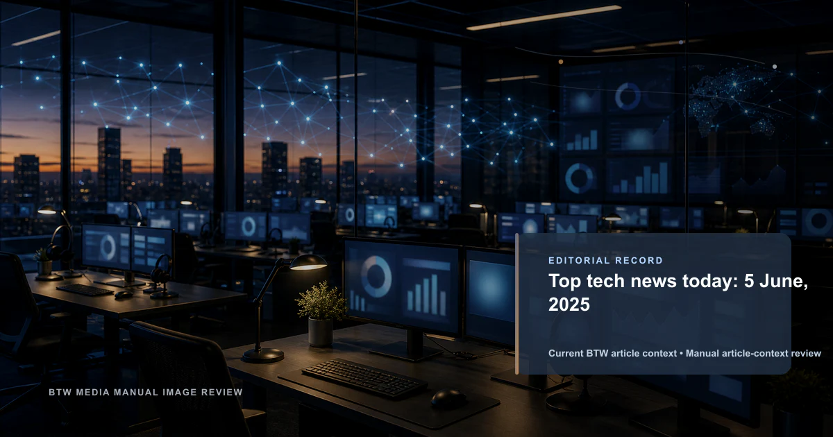 Top actualités tech du jour : 5 juin 2025