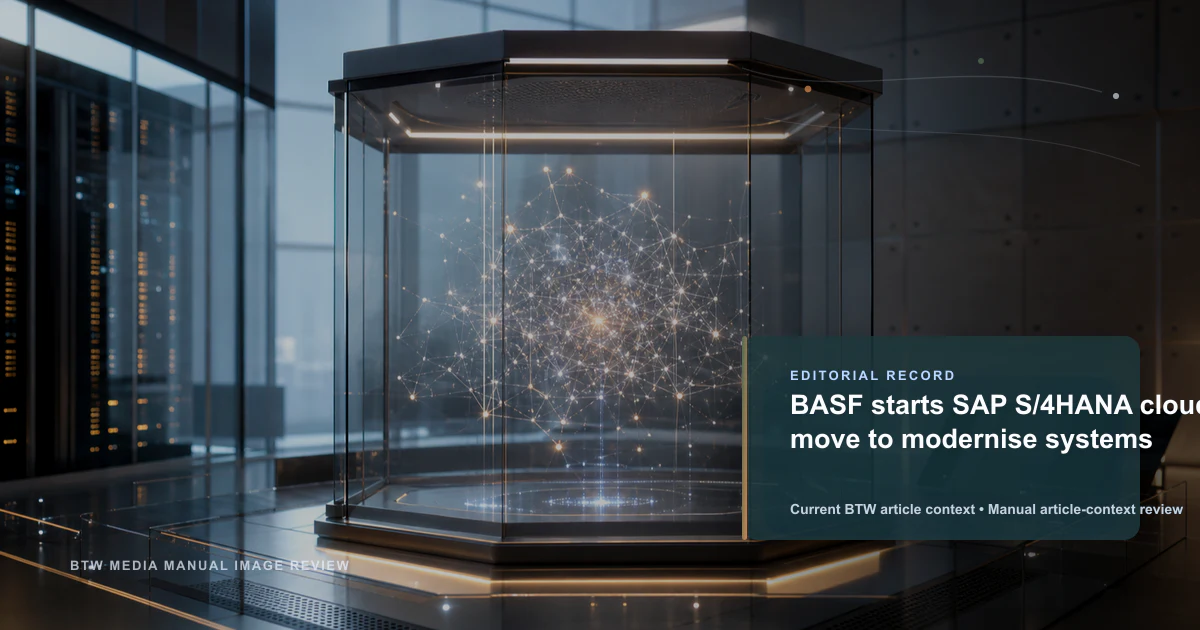 BASF entame sa migration vers SAP S/4HANA Cloud pour moderniser ses systèmes