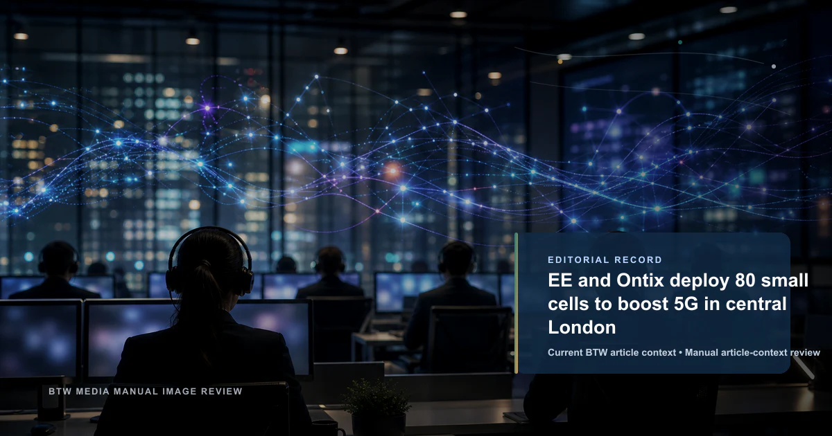 EE et Ontix déploient 80 petites cellules pour améliorer la 5G dans le centre de Londres