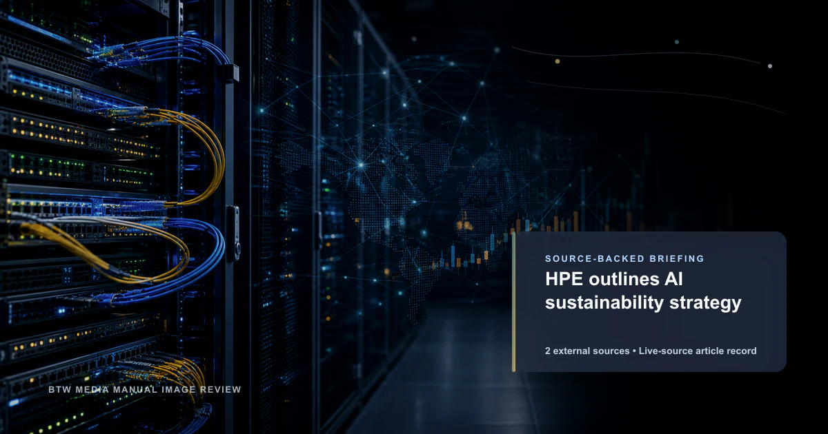 HPE outlines AI sustainability strategy source-backed briefing visual